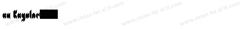 en Regular字体转换